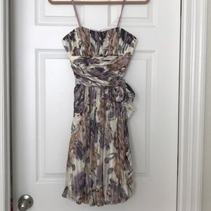 BCBGMAXAZRIA Strapless Silk Dress
